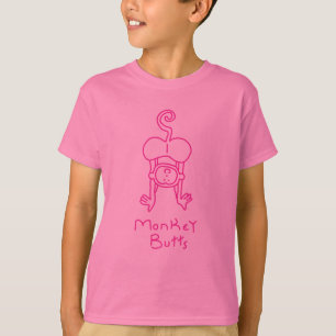 Pink Monkey Butts T-Shirt