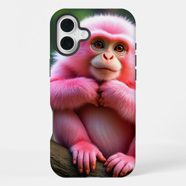 Pink Monkey Phone Case (Back)