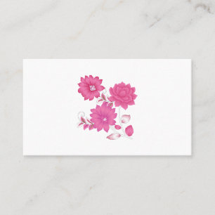 Pink Monogram Business Cards   Girly & Elegant