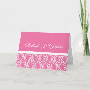 Pink Monogram Cards