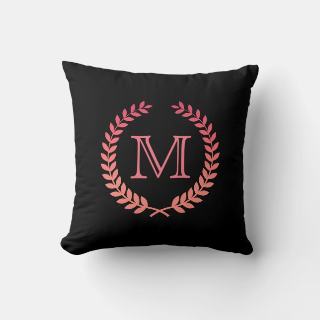 Pink Monogram Cushion (Front)