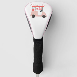 Pink Monogram Initial Golf Head Cover