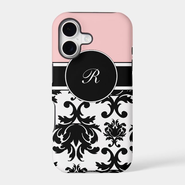 Pink Monogram iPhone 5 Cases Fixed (Back)