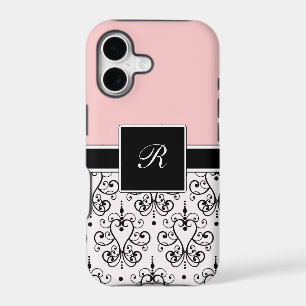 Pink Monogram iPhone Cases