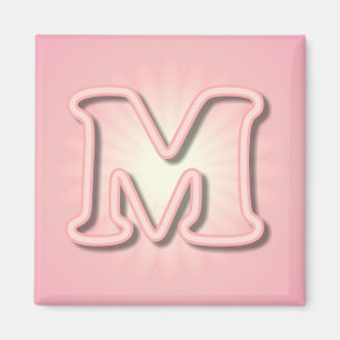Pink Monogram M Magnet