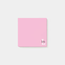 Pink Monogram Name Script Personalised Design
