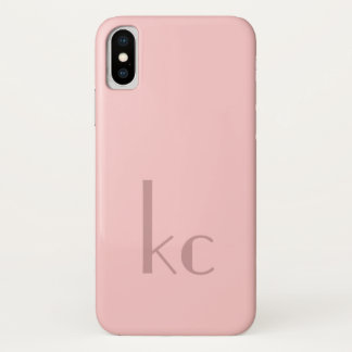 Pink monogram typogtaphy Case-Mate iPhone case