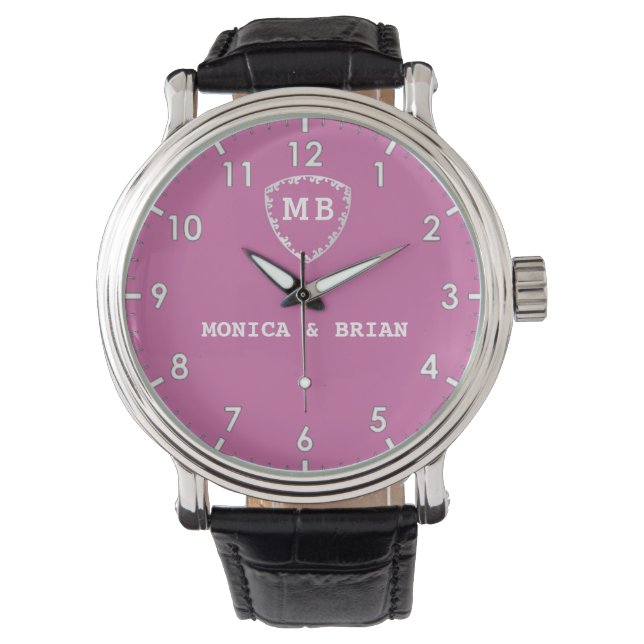 Pink Monogram Watch (Front)
