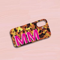 Pink Monogrammed Tortoiseshell