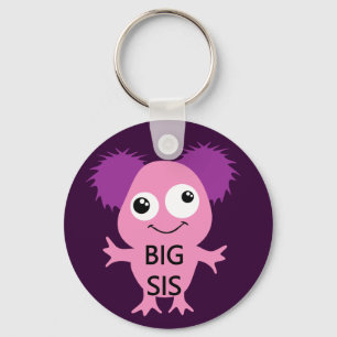 Pink Monster Big Sister Key Ring
