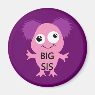Pink Monster Big Sister Magnet