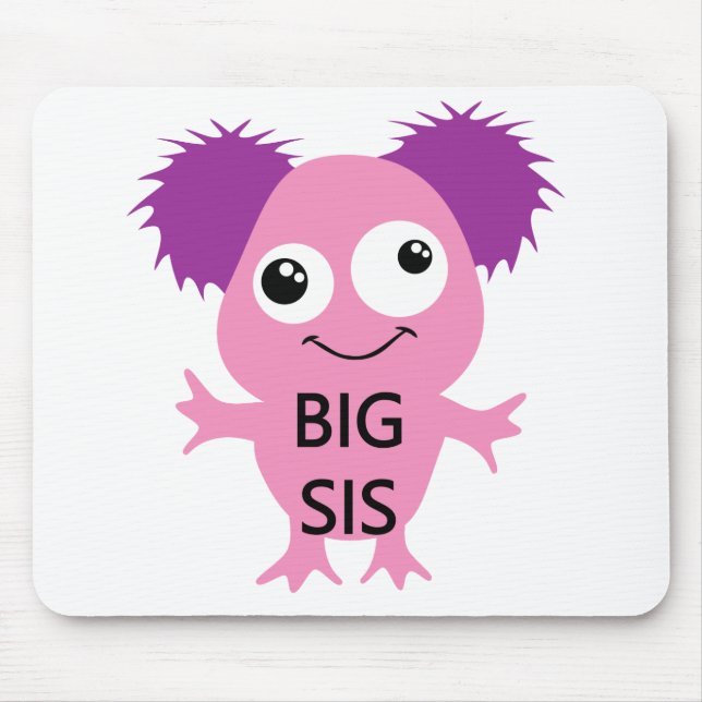 Pink Monster Big Sister Mouse Pad (Front)