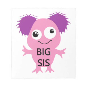 Pink Monster Big Sister Notepad