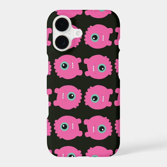 Pink monster cartoon pattern (Back)