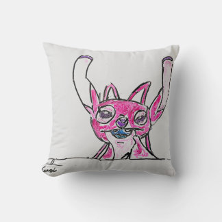 Pink monster Decorative cushion