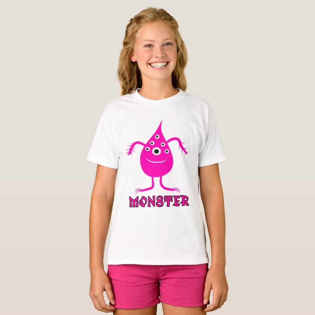 Pink monster T-Shirt (Front Full)