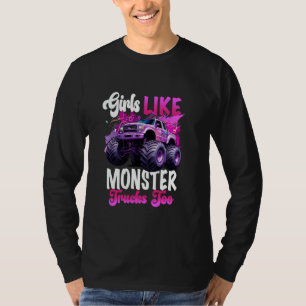 Pink Monster Truck Shirt Girls like Monster Trucks