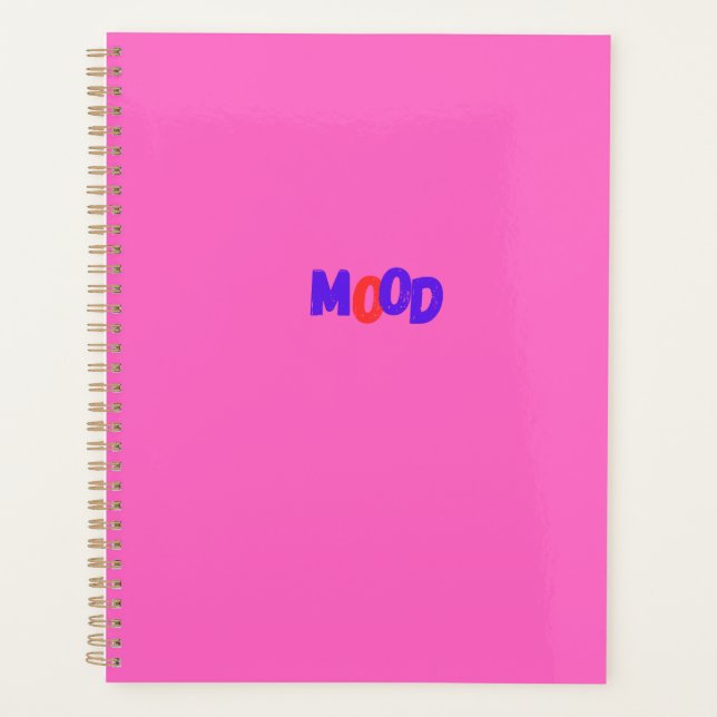 Pink Mood Notebook Planner (Front)