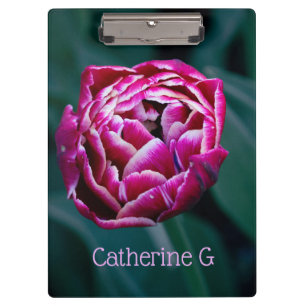 Pink moody tulip clipboard