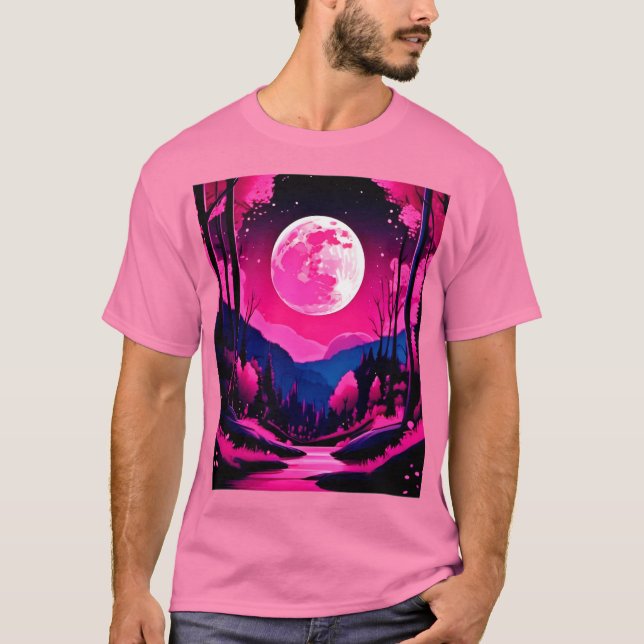 Pink Moon Fantasy T-Shirt (Front)
