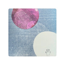 Pink Moon Metal Wall Art