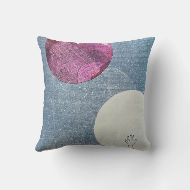 Pink Moon Pillow (Back)