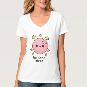 Pink Moon With a Bow T-Shirt