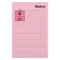 Pink Moose Mongram "M" Lined Stationery