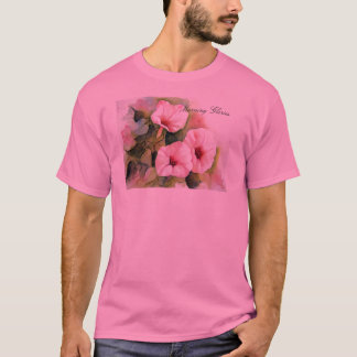 Pink Morning Glories T-Shirt
