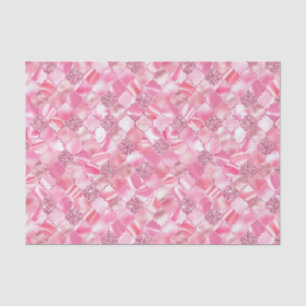 Pink Moroccan Quatrefoil Pattern Tissue Paper