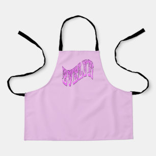 Pink Mosaic Evelyn Name, Apron
