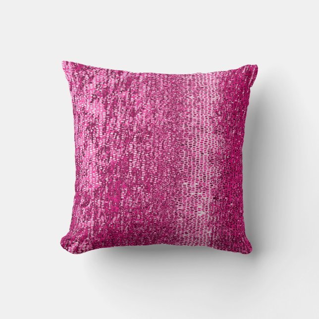 Pink mosaic pattern cushion (Front)