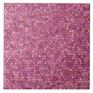 Pink Mosaic Pattern Tile