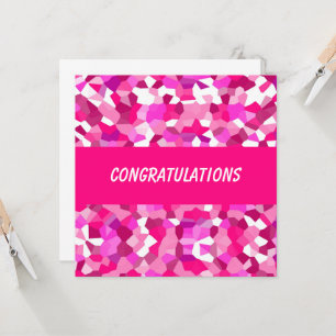 Pink Mosaics flat card
