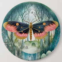 Pink Moth Forest Night