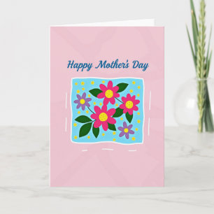 Pink Mothers Day Stars Card