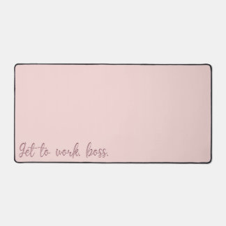 Pink Motivation Computer Desk Mat