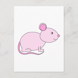 Pink Mouse. Postcard
