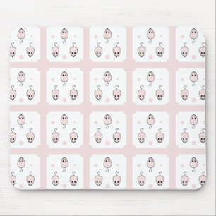Pink Mouse Seamless Pattern Design - Cute Decor Pad