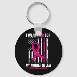 Pink Mum Mother In Law Breast Cancer Awareness Ame Key Ring
