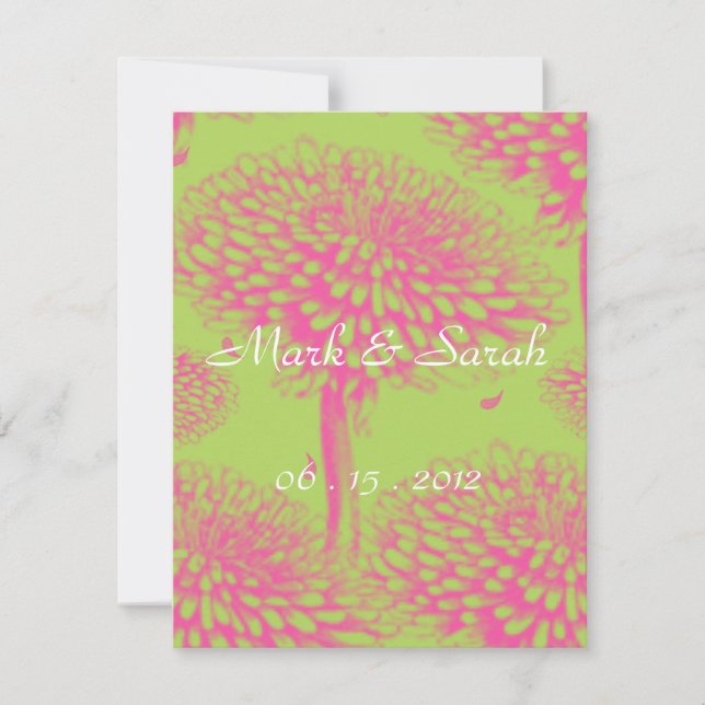 Pink Mum RSVP Card (Front)
