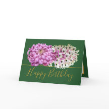 Pink Mum & White Orchids Floral Bouquet Birthday