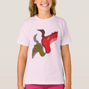 Pink Mummy & Baby Dragon Kid's T-Shirt