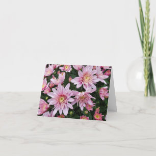 Pink mums card