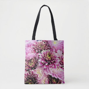 Pink mums - tote bag