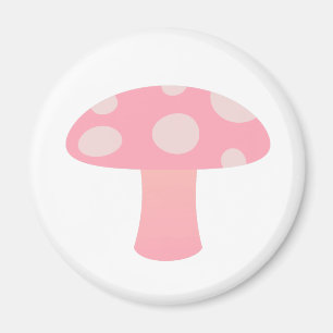 Pink mushroom magnet