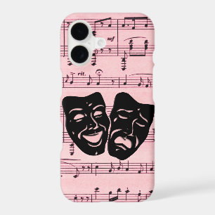Pink Music and Theatre Masks