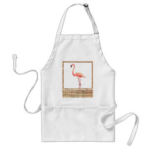 Pink Musical Flamingo Apron