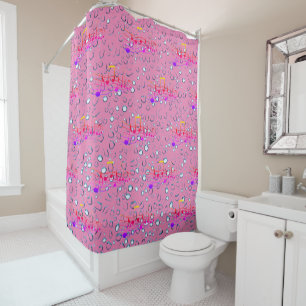 Pink - Musical Notes Shower Curtain