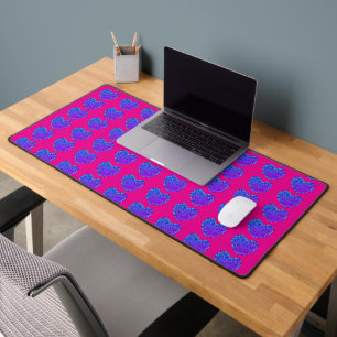 Pink n Purple Hearts Desk Mat
